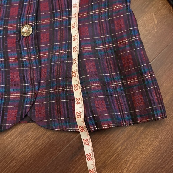 TALBOTS Plaid Blazer Size 10 - Picture 8 of 10